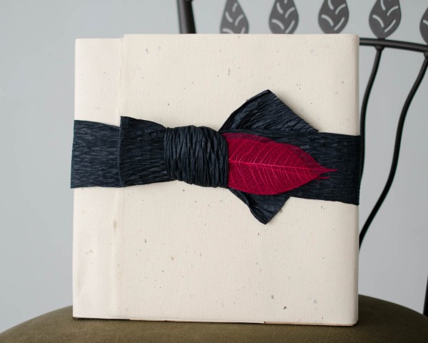 Wedding Album packaged with handmade paper