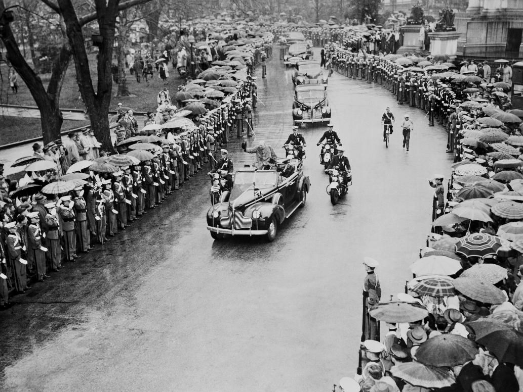 Churchill Motorcade 1948