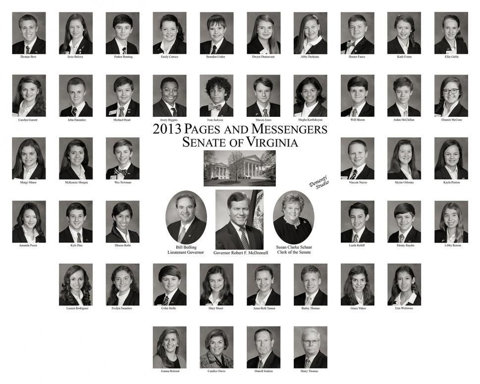 2013 Senate Pages & Messengers